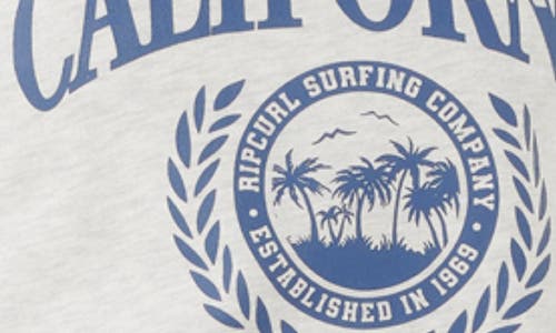 Rip Curl Surf Dept. Cotton Graphic Sweatshirt In White