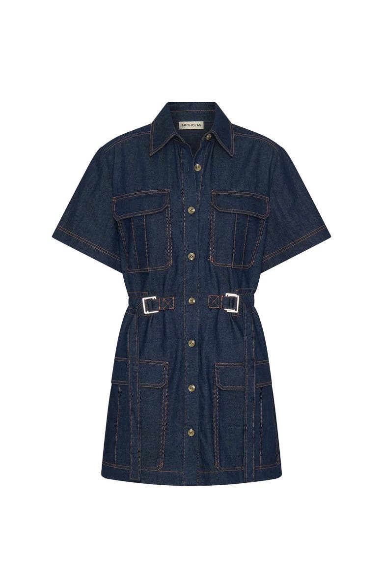 NICHOLAS Rianne Dress, Alternate, color, Indigo