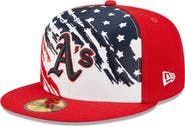 New Era Men's New Era Red Oakland Athletics 2022 4th of July On-Field 59FIFTY Fitted Hat