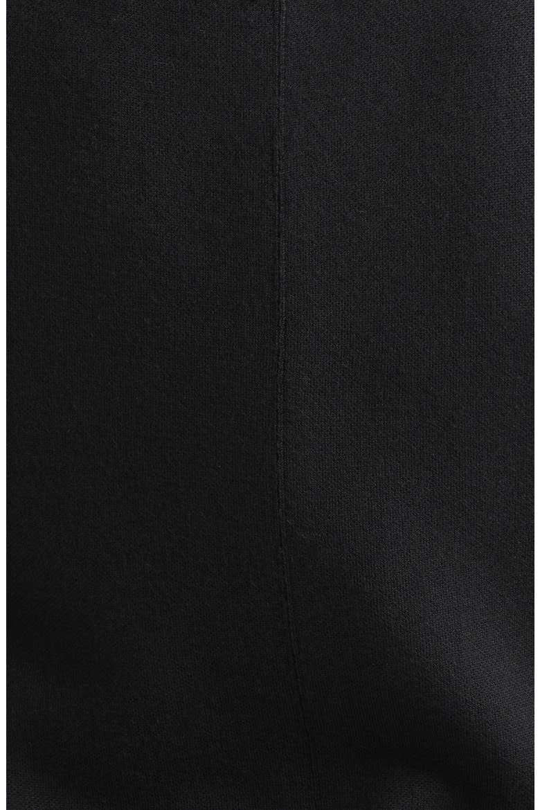 Signature Double Face Wool Blend Milano Stitch Sweater Dress, Alternate, color, BLACK