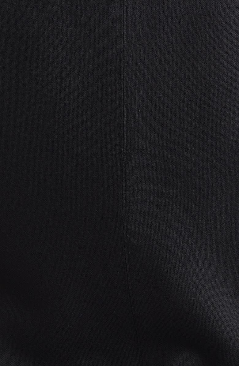 ST. JOHN Signature Double Face Wool Blend Milano Stitch Sweater Dress, Alternate, color, Black