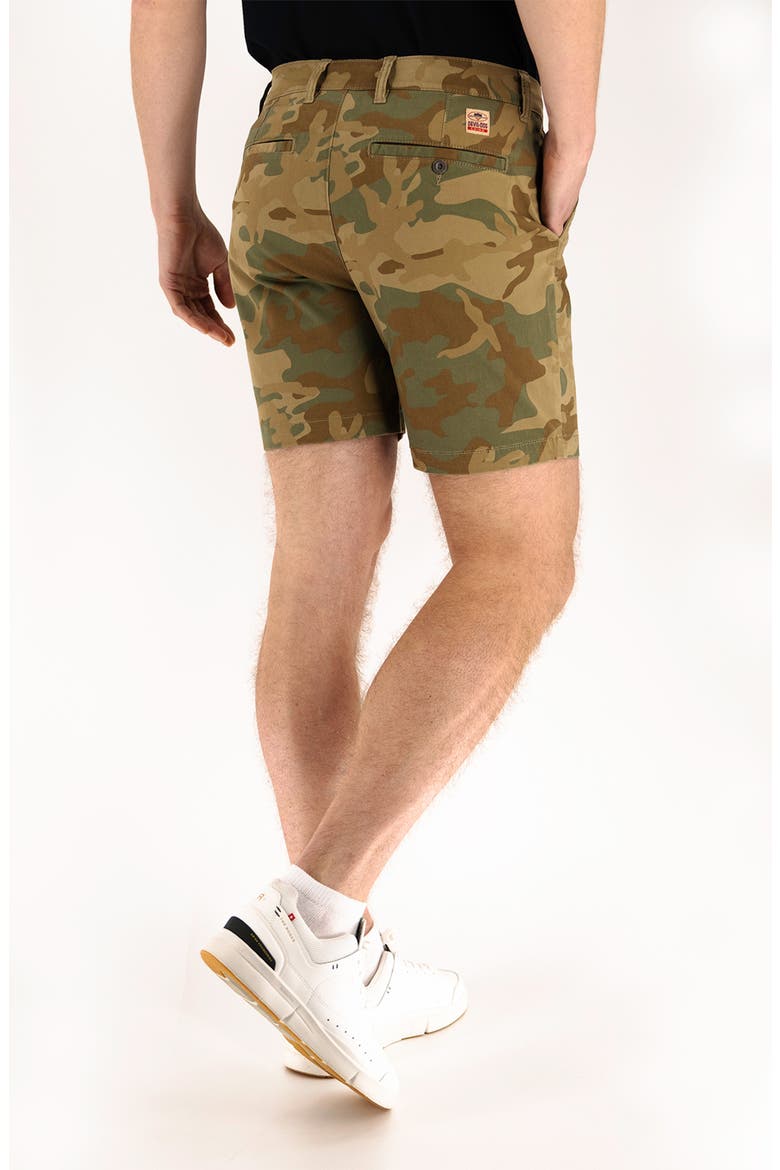 Camo Print 7-Inch Performance Stretch Chino Shorts, Alternate, color, DUSTY CAMO