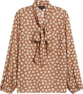 Tahari ASL Bow Neck Top