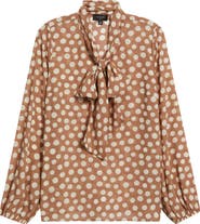 Tahari ASL Bow Neck Top