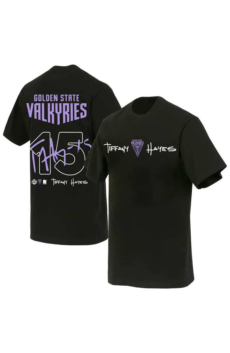 round21 Unisex round21 Tiffany Hayes Black Golden State Valkyries T-Shirt, Alternate, color, 