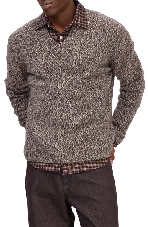 Flint V-Neck Wool Blend Sweater
