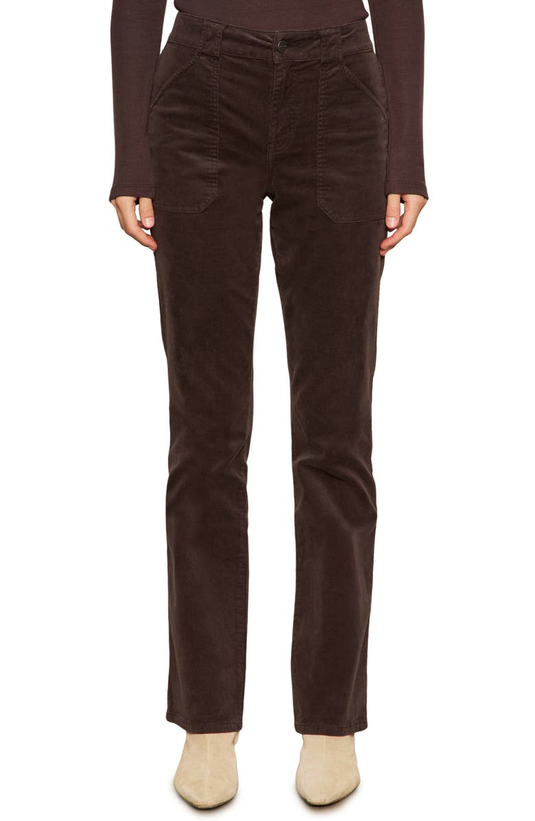 Sanctuary Hayden Bootcut Corduroy Pants, Main, color, Semi Sweet