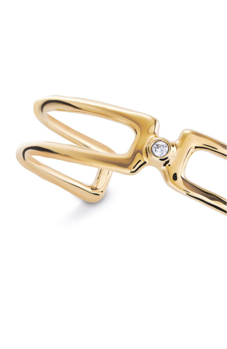 UNODE50 Double Topaz Layer Bangle, Alternate, color, Gold