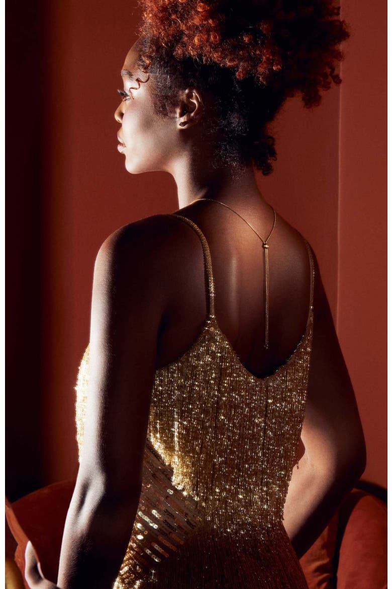 The Stella Lariat Necklace, Alternate, color, Gold/White  CZ