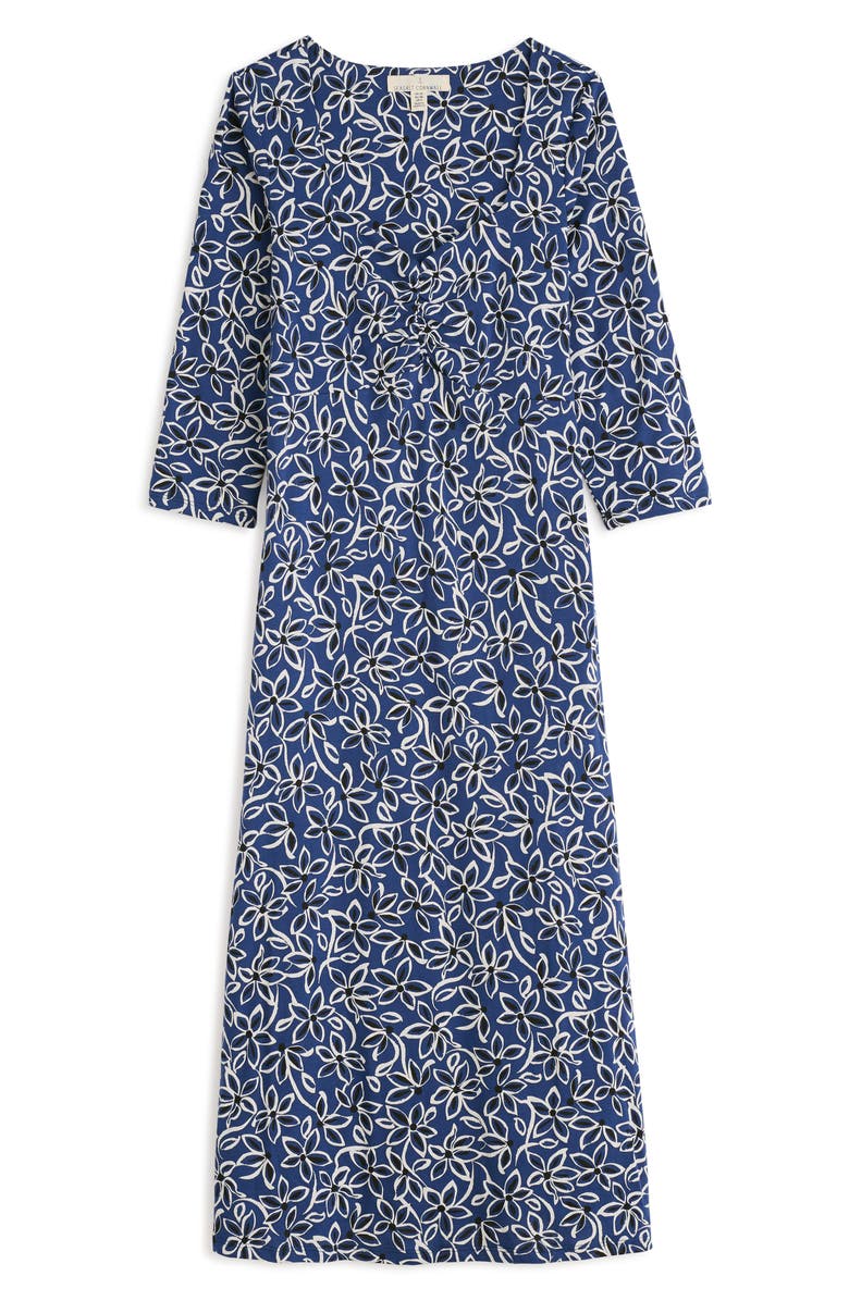Seasalt Cornwall Secret Cove Print Midi Dress, Alternate, color, Harbour Floral Washed Marine