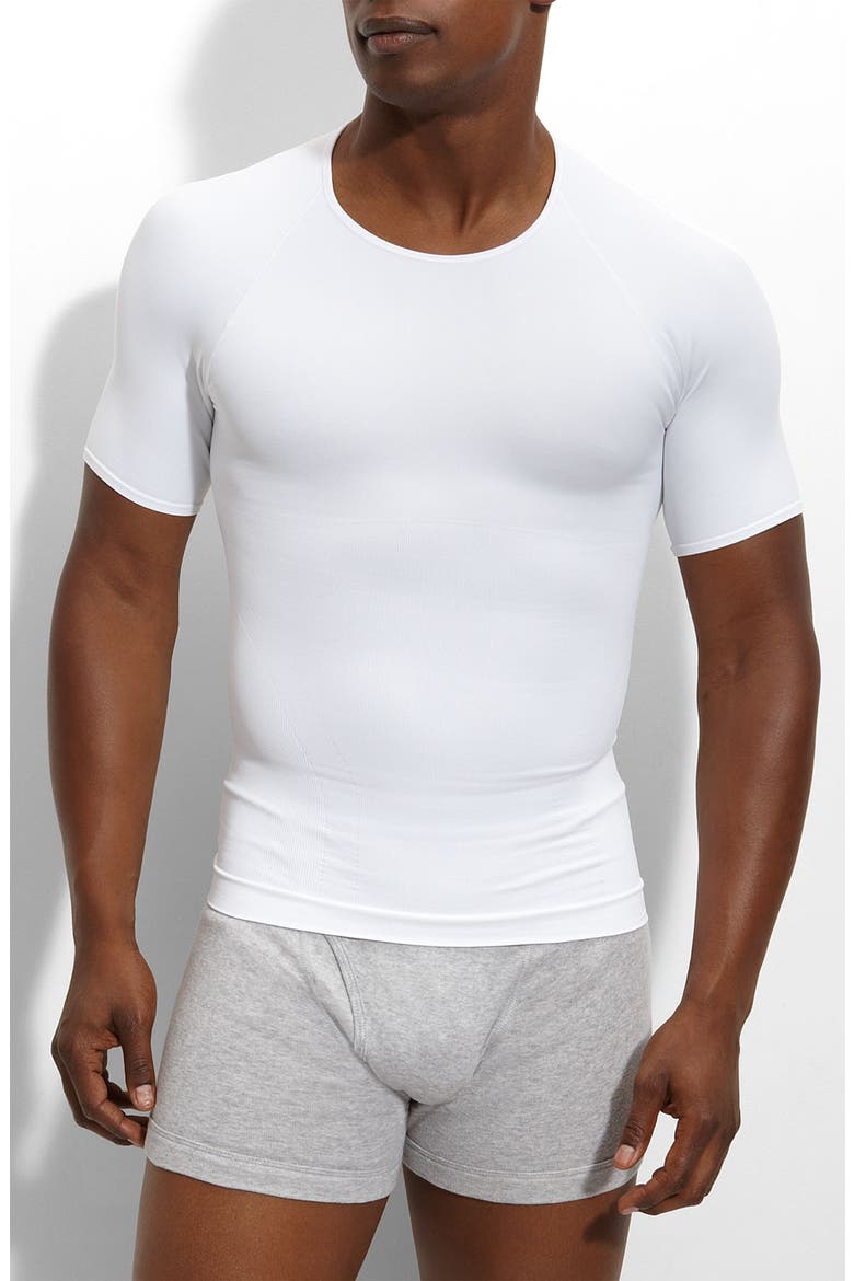 Zoned Performance Crewneck T-Shirt, Main, color, WHITE