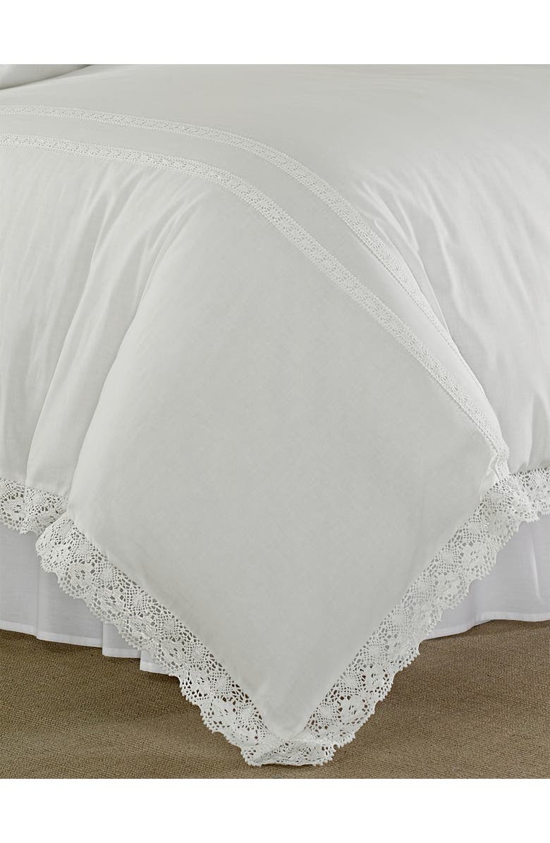 Laura Ashley Annabella White Full/Queen Comforter Set, Main, color, White