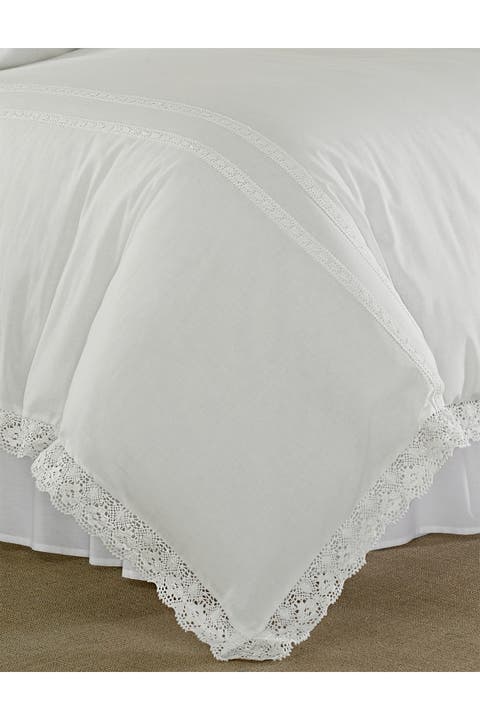 Annabella White Full/Queen Comforter Set