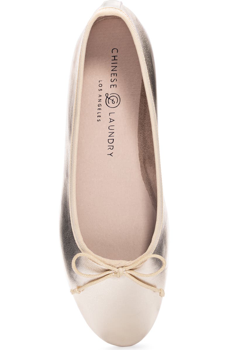 Chinese Laundry Audrey Ballet Flat, Alternate, color, Gold
