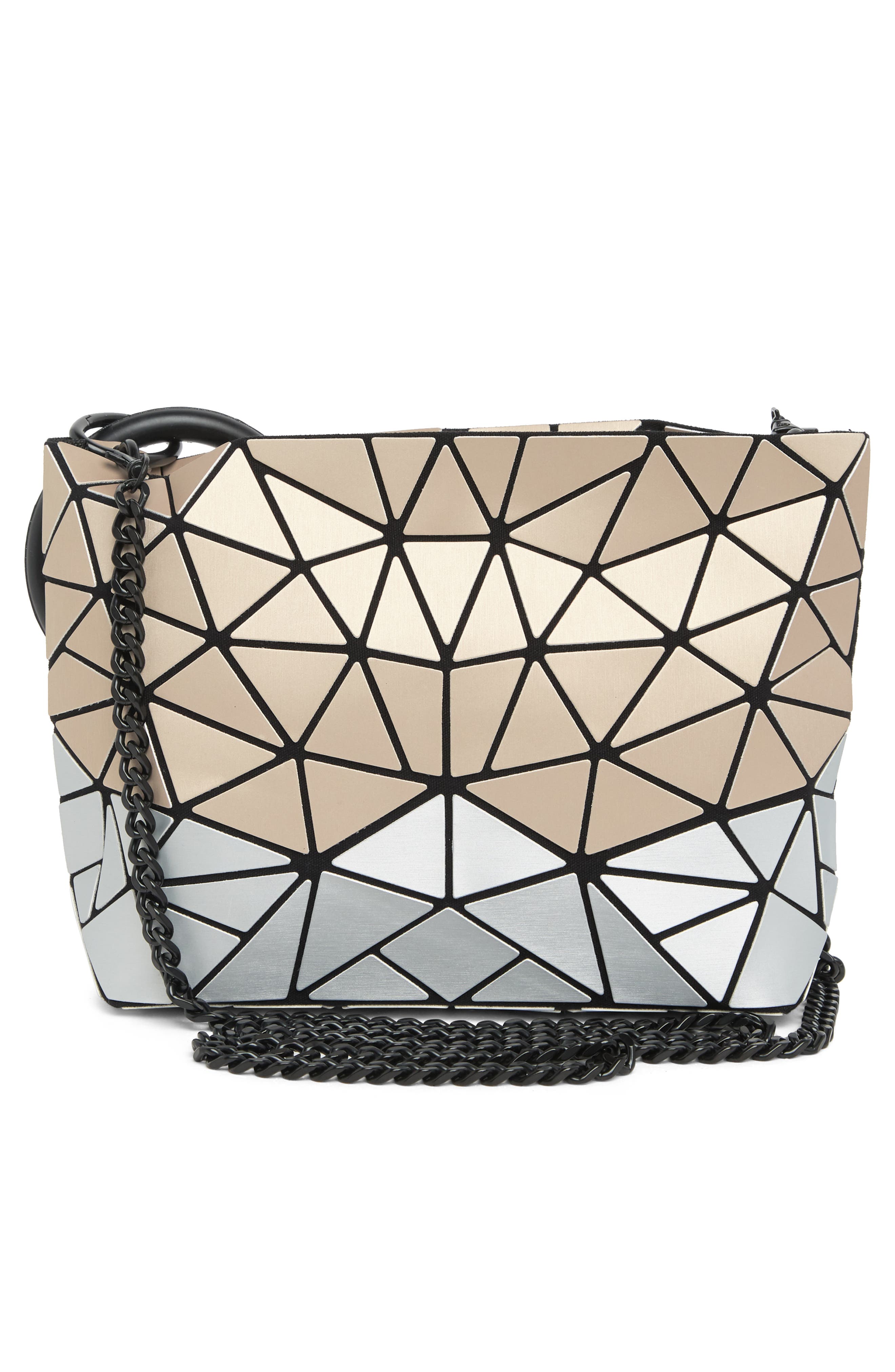 PATRIZIA LUCA Geometric Crossbody Bag, Alternate, color, M.gold/ Silver