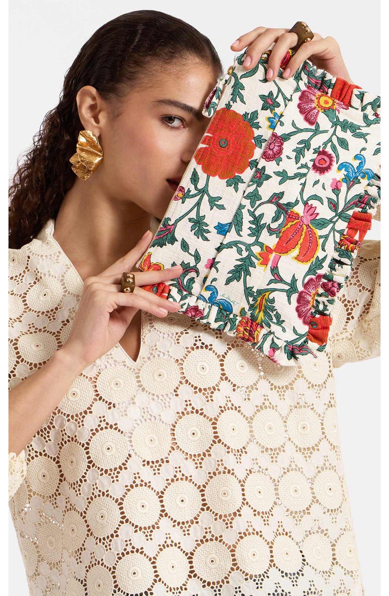 La DoubleJ Hand Pochette, Alternate, color, Dragonflower Mini Multicolor