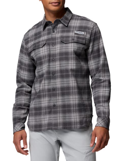 Big & Tall PFG Topwater Tech Flannel Sport Shirt V2