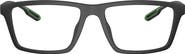 Emporio Armani 55mm Rectangular Optical Glasses