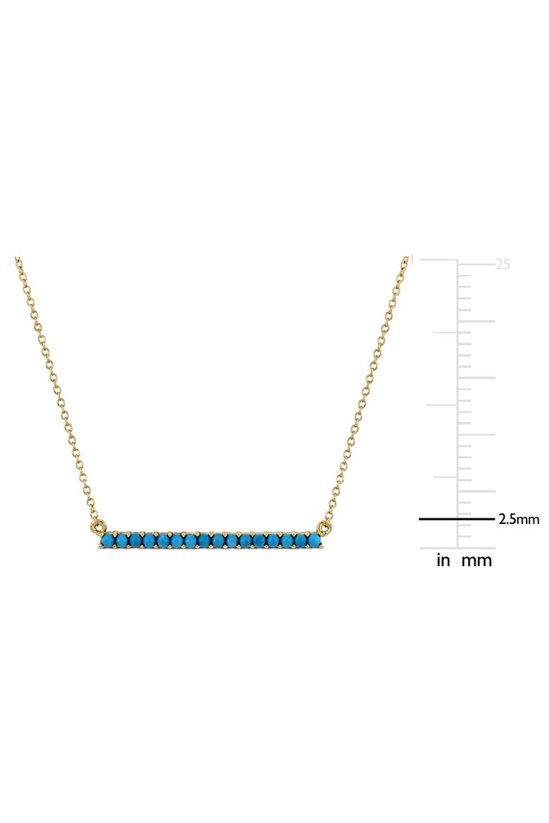 Composite Turquoise Bar Necklace, Alternate, color, Turquoise
