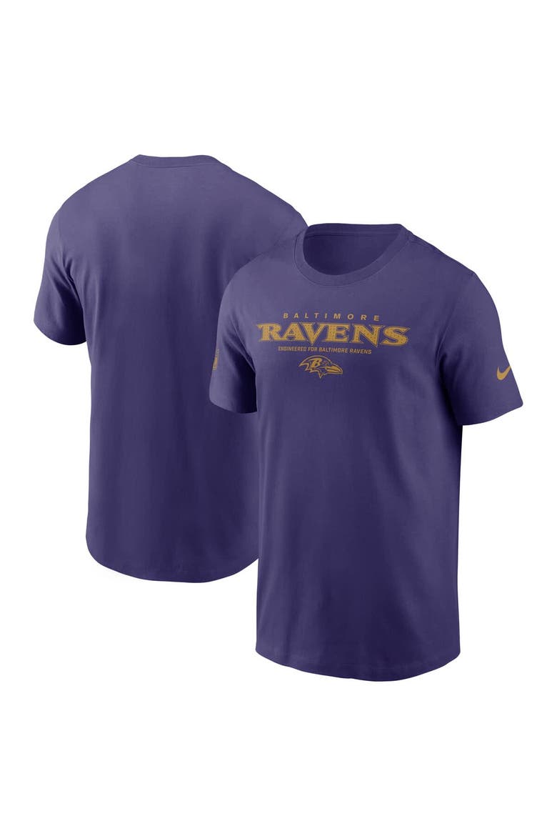 Men's Nike Purple Baltimore Ravens Sideline Performance T-Shirt, Main, color, Purple