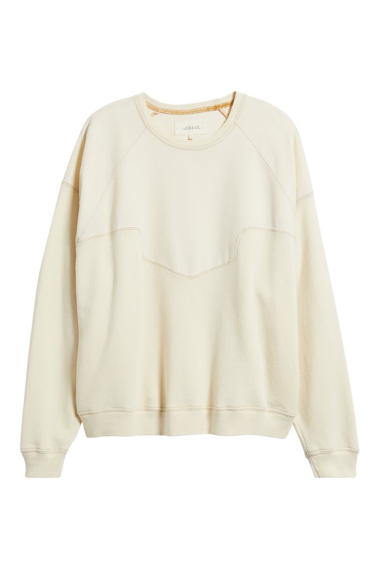The Western Slouch Sweatshirt, Alternate, color, WASHED WHITE