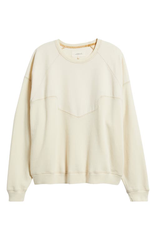 The Great . The Western Slouch Sweatshirt In Washed White