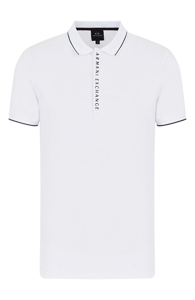 Armani Exchange Slim Fit Tipped Logo Placket Polo, Alternate, color,