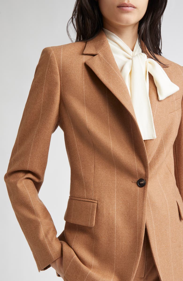 Eleventy Pinstripe Wool Blazer, Alternate, color, 157 Cognac