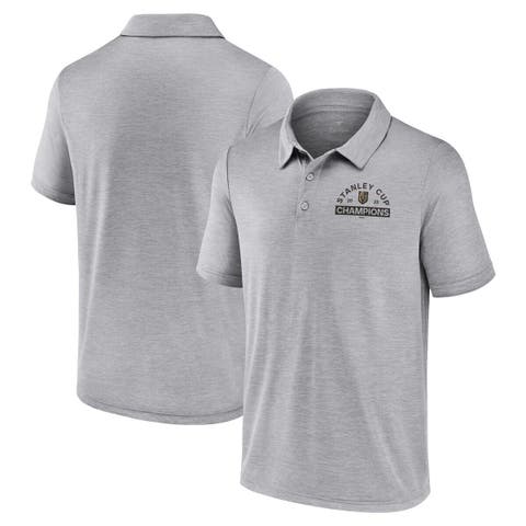 Men's Fanatics Branded  Heather Gray Vegas Golden Knights 2023 Stanley Cup Champions Polo