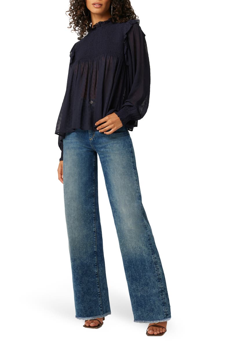 Joe's The Mia High Waist Frayed Wide Leg Jeans, Alternate, color, Gila