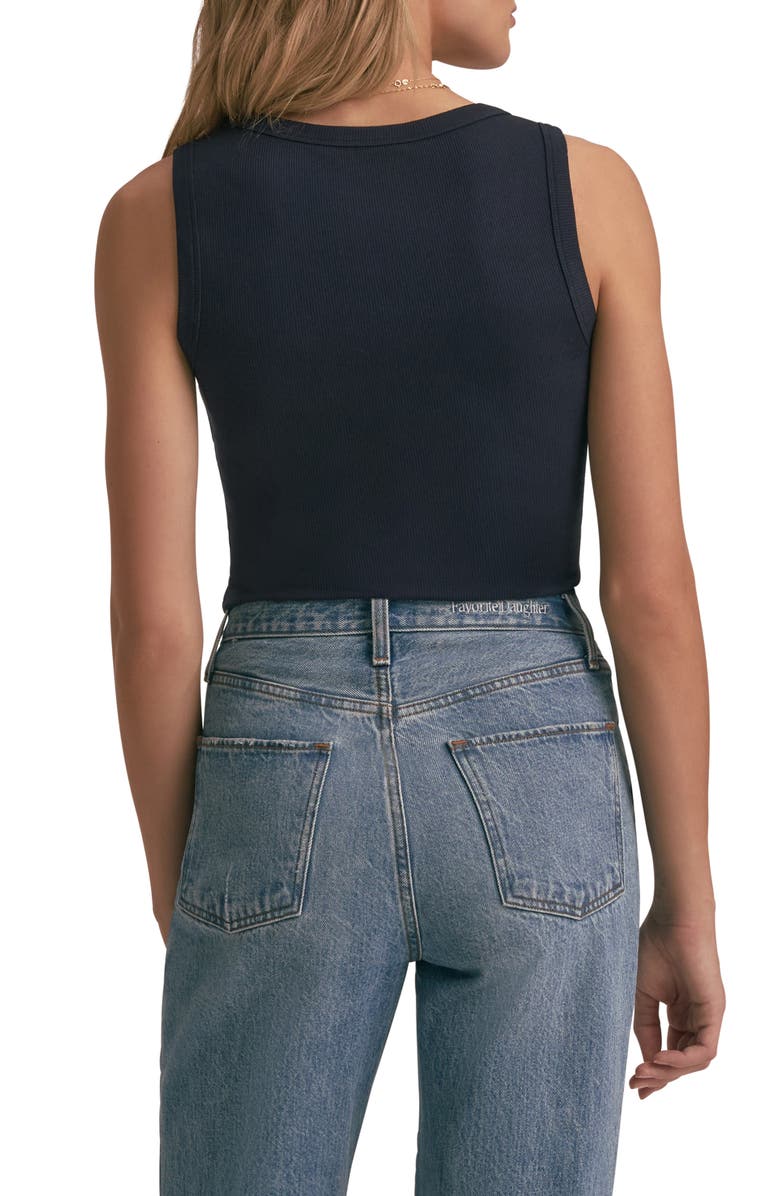 Favorite Daughter The Rib Henley Tank, Alternate, color, Navy