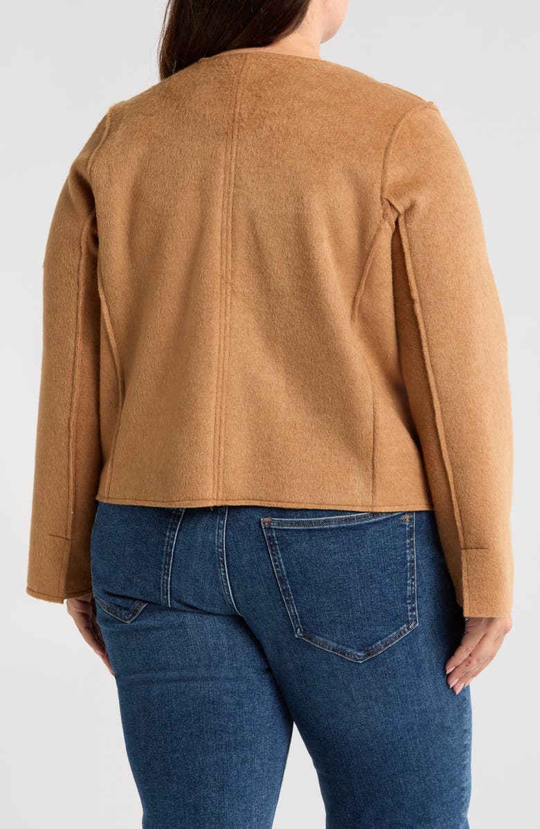 Wit & Wisdom Open Front Crop Jacket, Alternate, color, Candy Yam