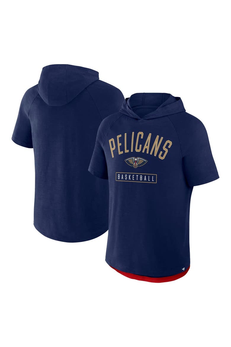 Men's Fanatics Navy New Orleans Pelicans Pass Legend Raglan Hoodie T-Shirt, Main, color, Navy