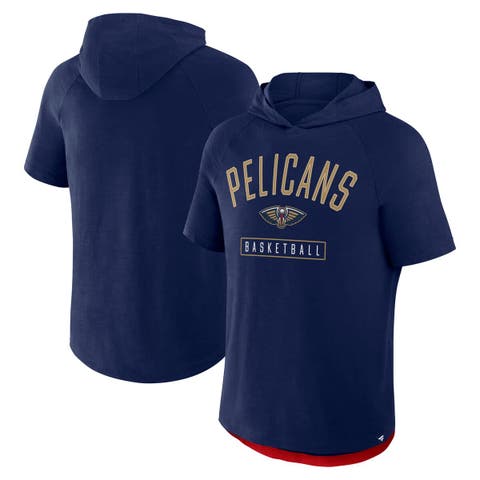 Men's Fanatics Navy New Orleans Pelicans Pass Legend Raglan Hoodie T-Shirt