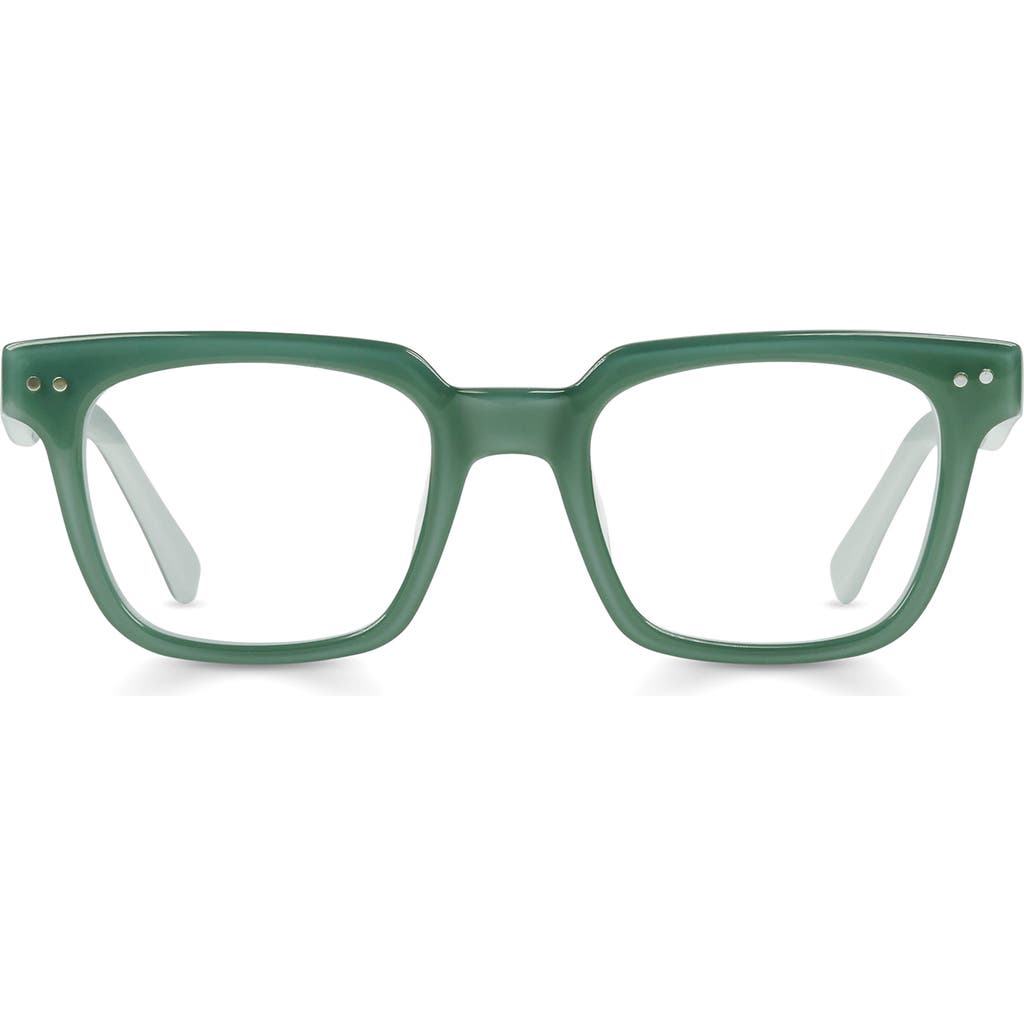 Eyebobs In Cahoots 47mm Square Reading Glasses In Green