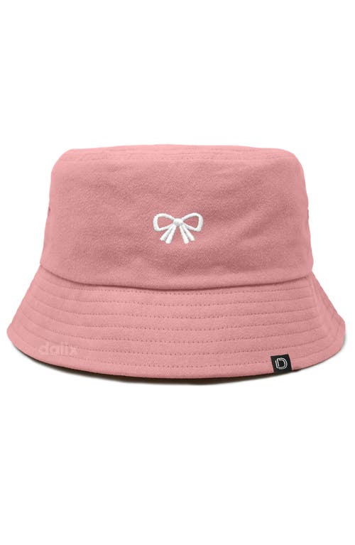 Dalix Bow Bucket Hat In Orange