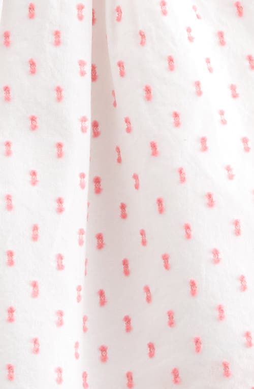 Nordstrom Square Neck Cotton Flutter Top & Shorts Set In Pink