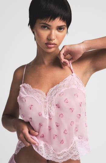 Romance Lace Silk Camisole & Shorts Set