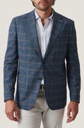 34 Heritage Matteo Shadow Check Stretch Cotton & Wool Blend Sport Coat
