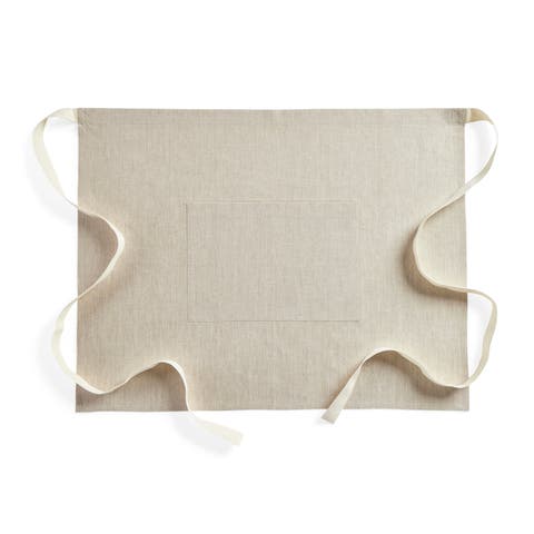 Linen Apron 21 x 27 Inch for Dining Table, Holiday and Everyday Table Decor - Classic Linen Bistro Apron