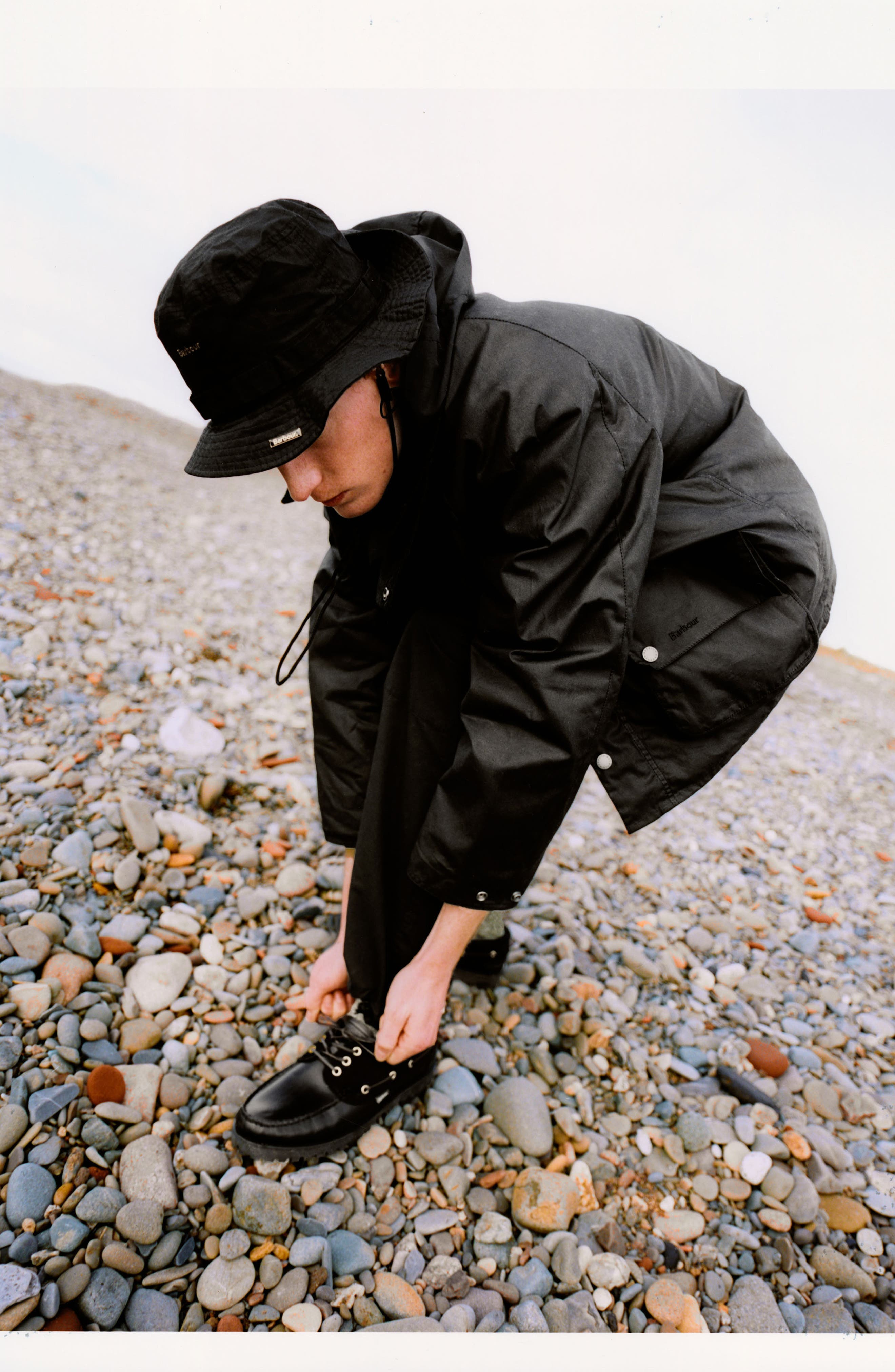 Barbour Deck Boat Shoe, Alternate, color, Black