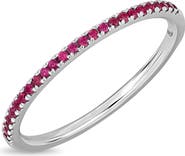 Bony Levy 18K Gold El Mar Ruby Stackable Ring