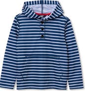 Lands' End Boys Henley Pullover Hoodie