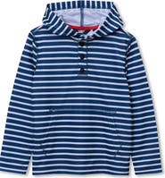 Lands' End Boys Henley Pullover Hoodie