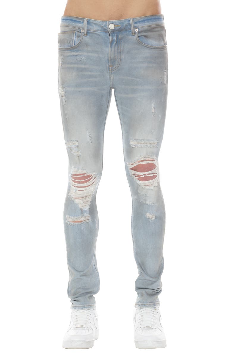 HVMAN Strat Ripped Super Skinny Jeans, Main, color, Falcon 2