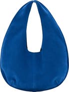 MANGO Small Leather Hobo Bag