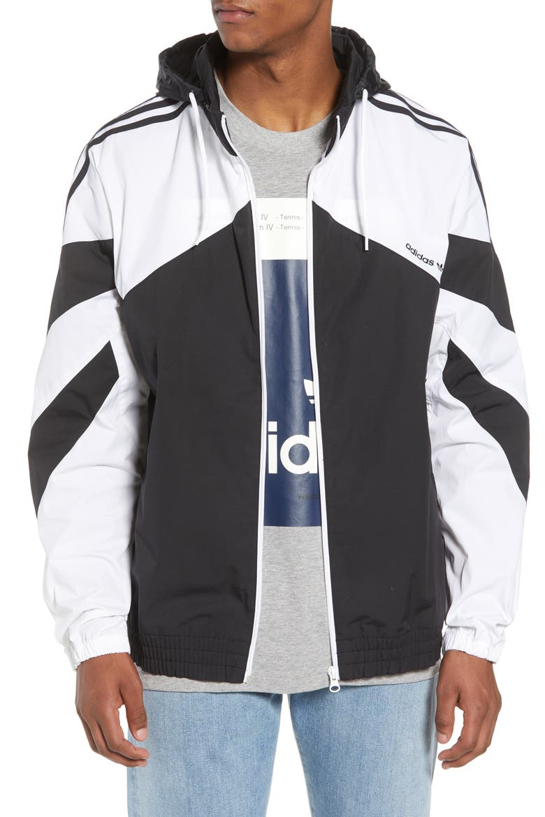Iconics Windbreaker, Main, color, BLACK/ WHITE