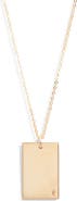 Set & Stones Goldie Initial Tag Pendant Necklace
