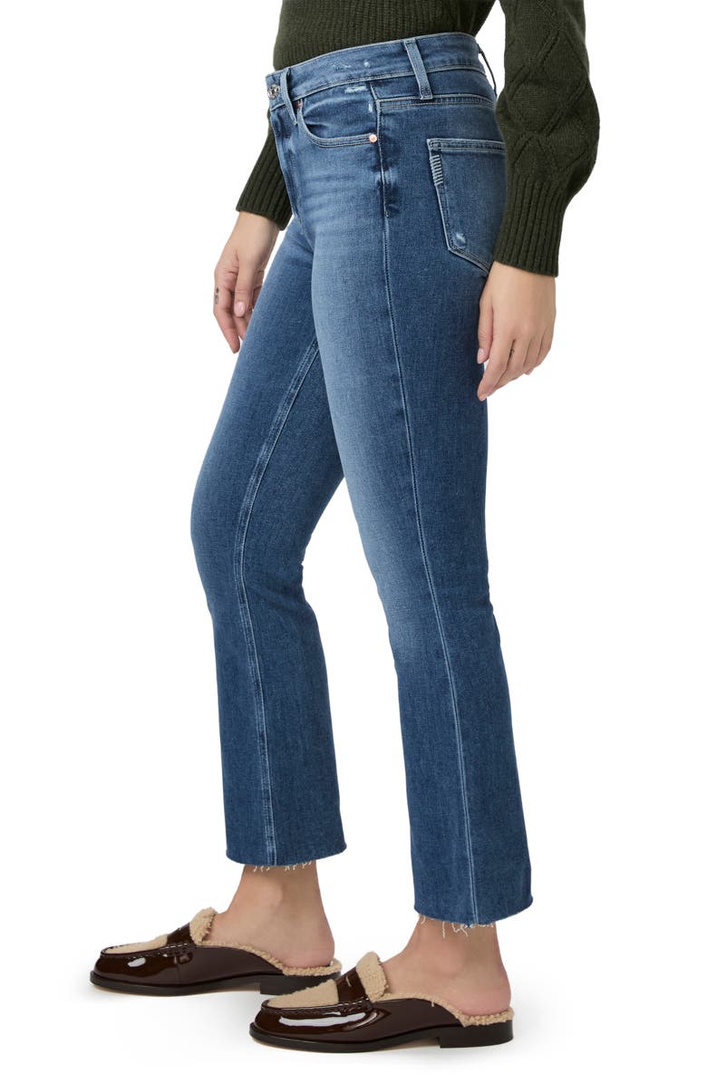 PAIGE Colette Raw Hem Crop Flare Jeans, Alternate, color, Magnolias