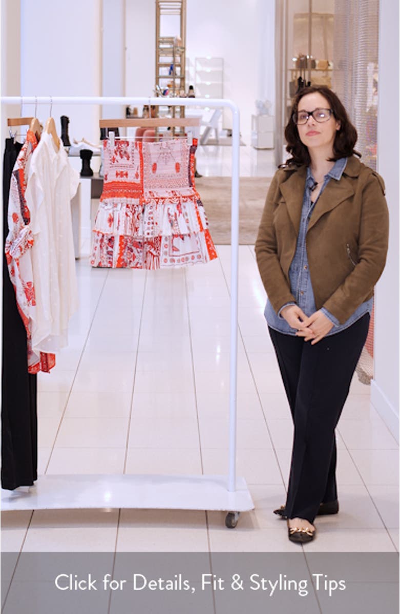 Naomi Smocked Tiered Ruffle Miniskirt, sales video thumbnail